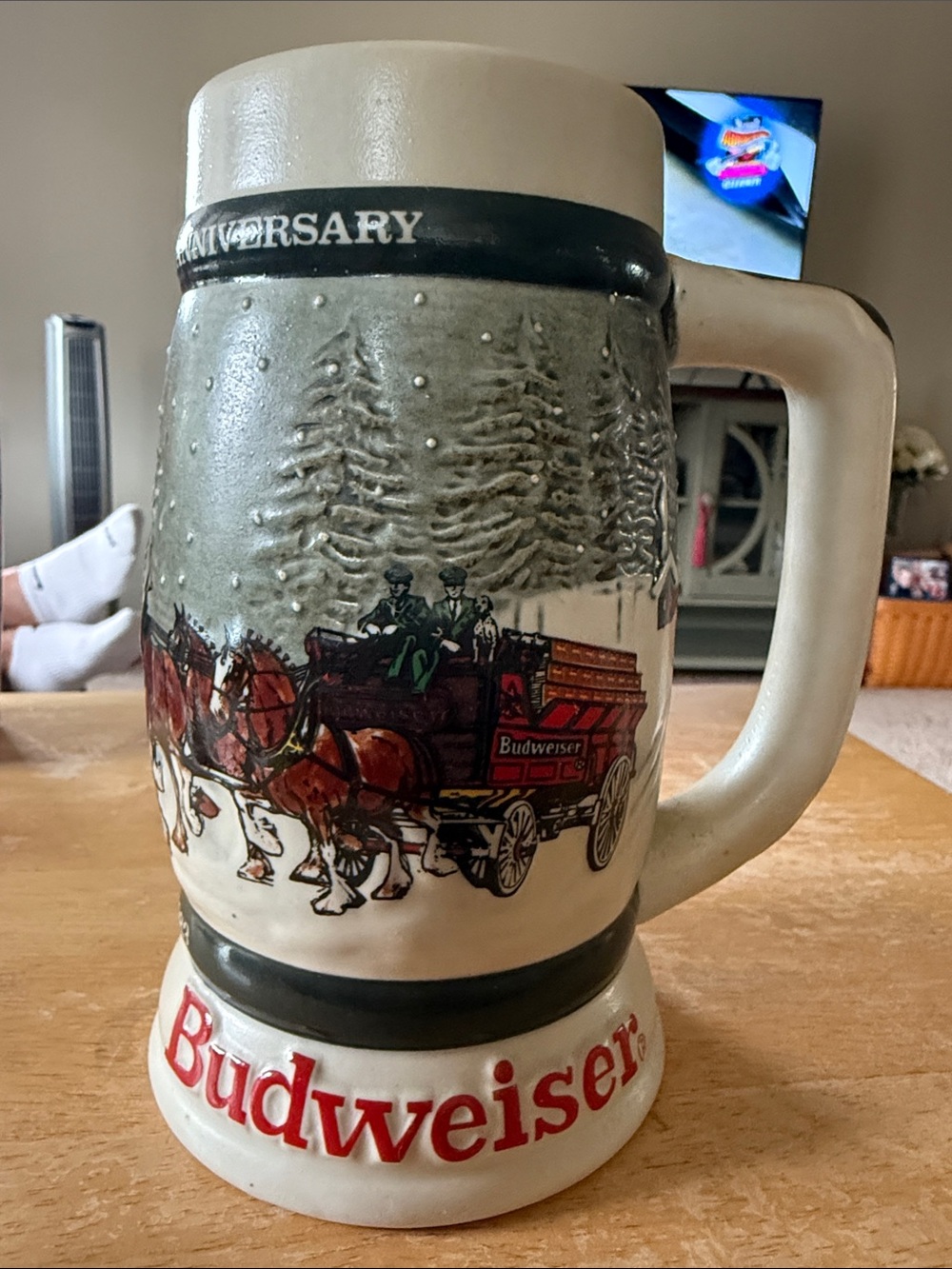 1983 vintage Budweiser 50th anniversary collectible stein